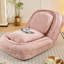 Fauteuil rose confortable, 5 réglages réglables, pour un usage domestique, rose, dossier à coussin-2102100013