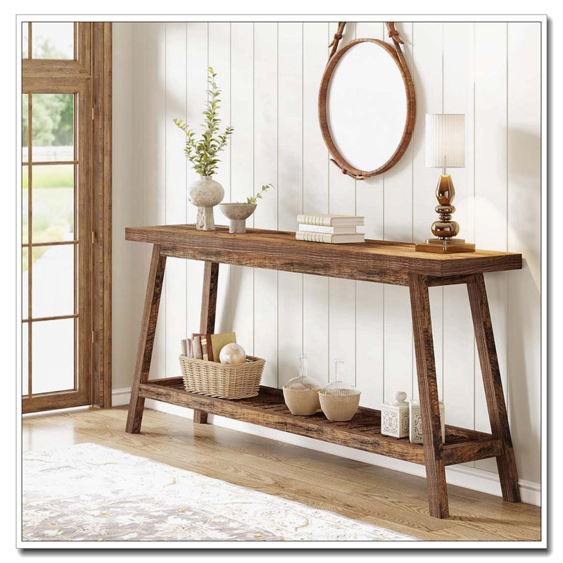 70.9" Extra Long Farmhouse Console Table