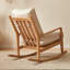 Chaise berçante en tissu Oak Technology