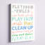 «Long Ashton Playroom Rules», art sur toile-1583641736