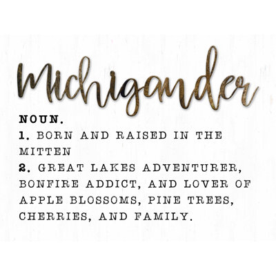 Michigander, impression sur toile tendue