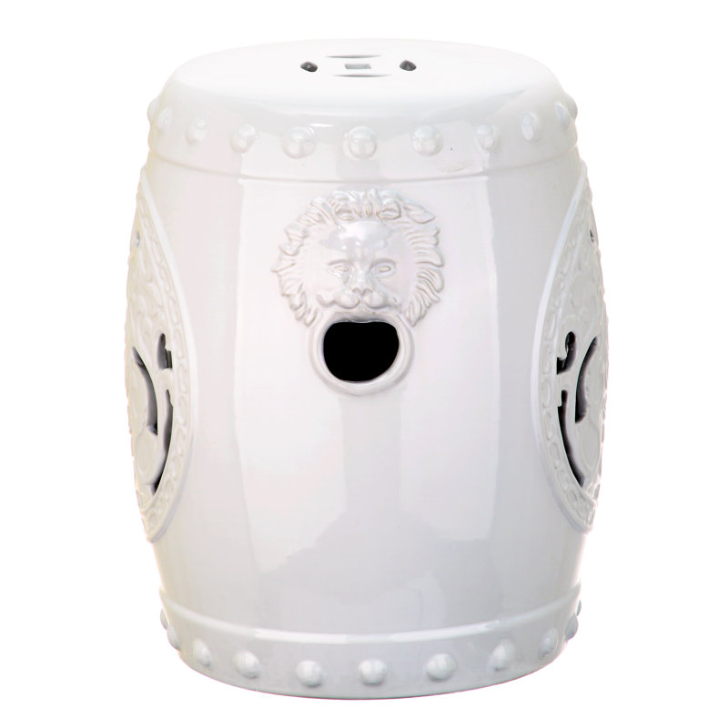 Tabouret de jardin Silvia, Blanc