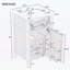 Meuble-lavabo en bois 20 po avec lavabo