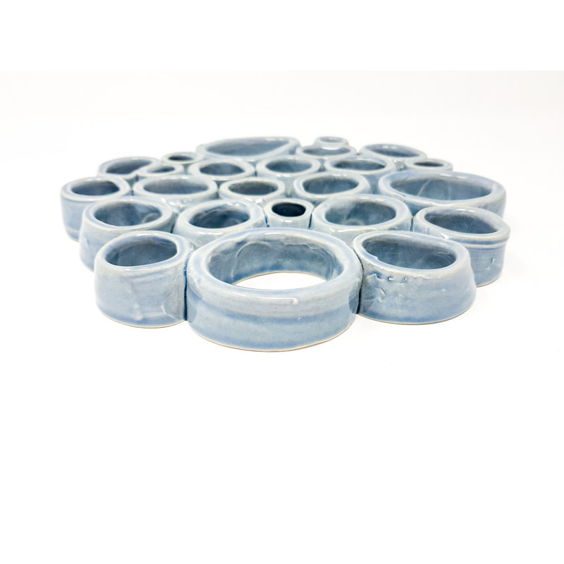 Reginald Ceramic 1 Piece Trivet, Blue