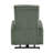 Green Plush Corduroy Power Lift Recliner Chair - Contemporary Comfort With Side Pocket For Living Room-770398275