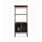 22.83" Black Rectangular Solid Wood Wine Rack