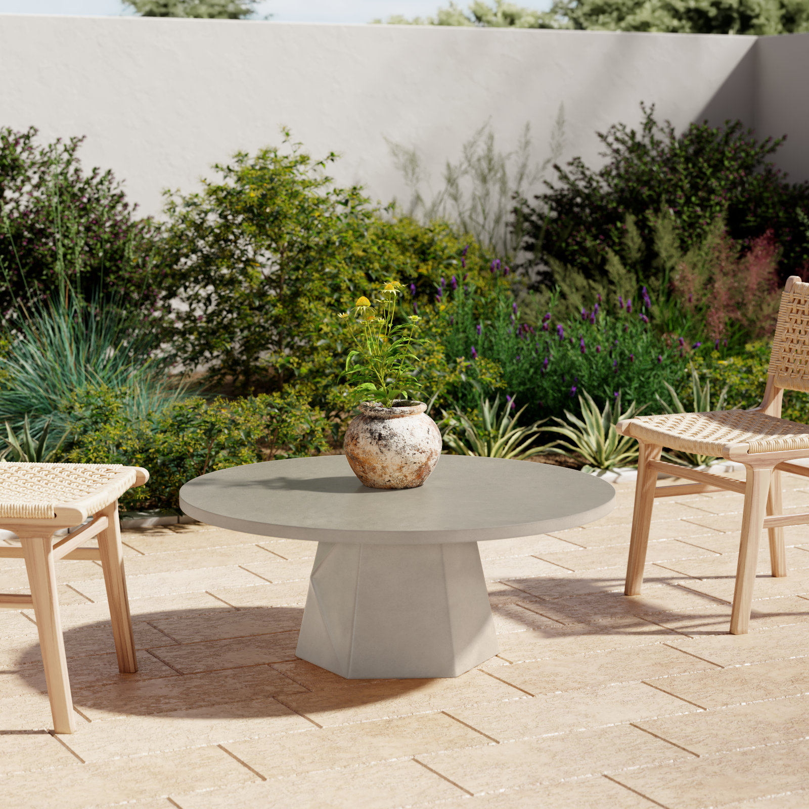 Clemmie 40 " Patio Table, Gray