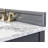 Adeline 36'' Single Bathroom Vanity with Carrara Marble Top-1871225115