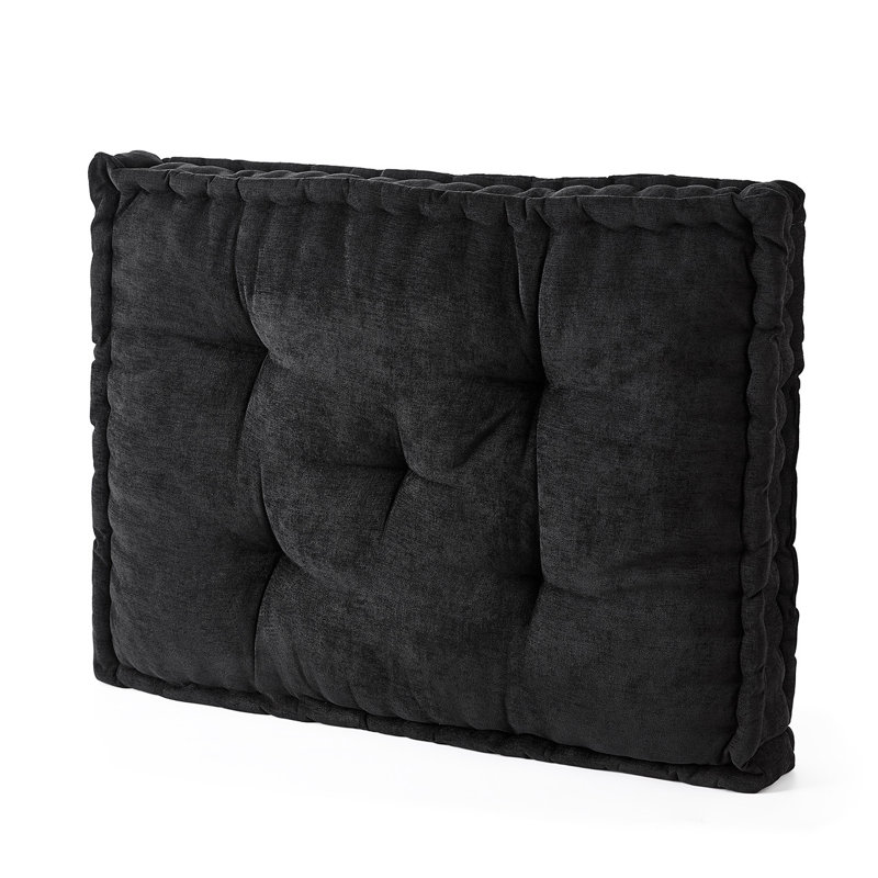 Rainha® - Classic Tufted College Headboard, Black