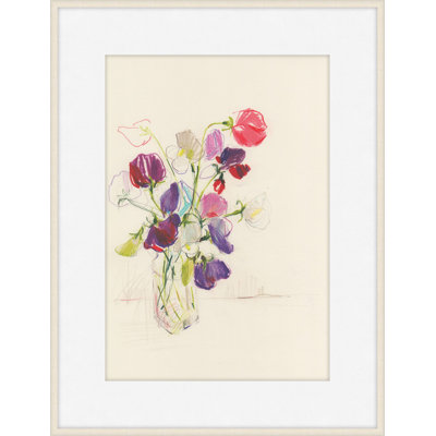 Vase Of Sweet Peas 1 Print