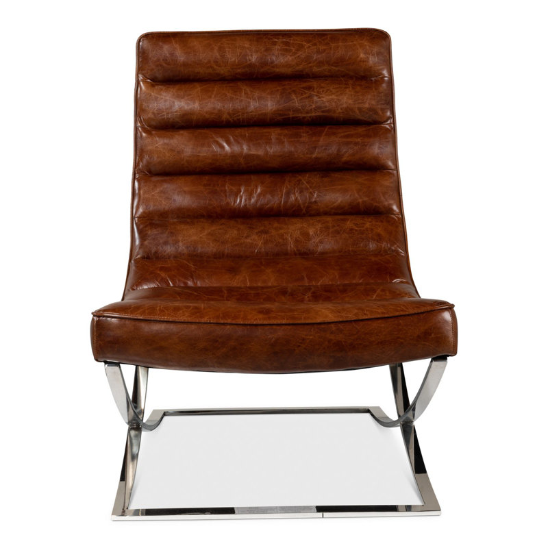 Cassino Leather Tufted Lounge Chair