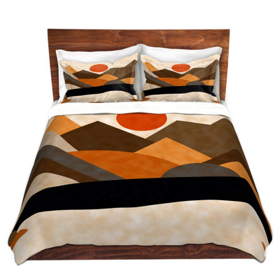 DiaNoche Duvet Cover Sets Microfiber by Ruth Palmer - Tangerine Sun