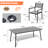 Muntz 6 - Person Aluminum Patio Dining Set with Stacking Dining Chairs and Umbrella Hole-1330233636
