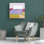 Art mural sur toile tendue - Carol Young «Pastoral Barn» pour décoration de salon, de chambre à coucher ou de bureau - 35 x 35