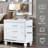 Nightstands With Mirror Frame Accents, Bedside Table With Two Drawers And One Hidden Drawer, End Table With Crystal Pull