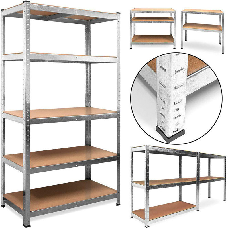 73cm W Steel Shelving Unit, Galvanised