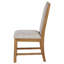 Chaise d'appoint rembourrée (ensemble de 2)