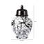 Amondre Black/White 22Cm Indoor / Outdoor Ceramic Ginger Jar-1180261466