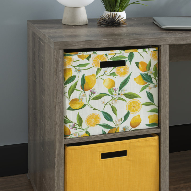 Bureau à deux cubes Hamlett, gris