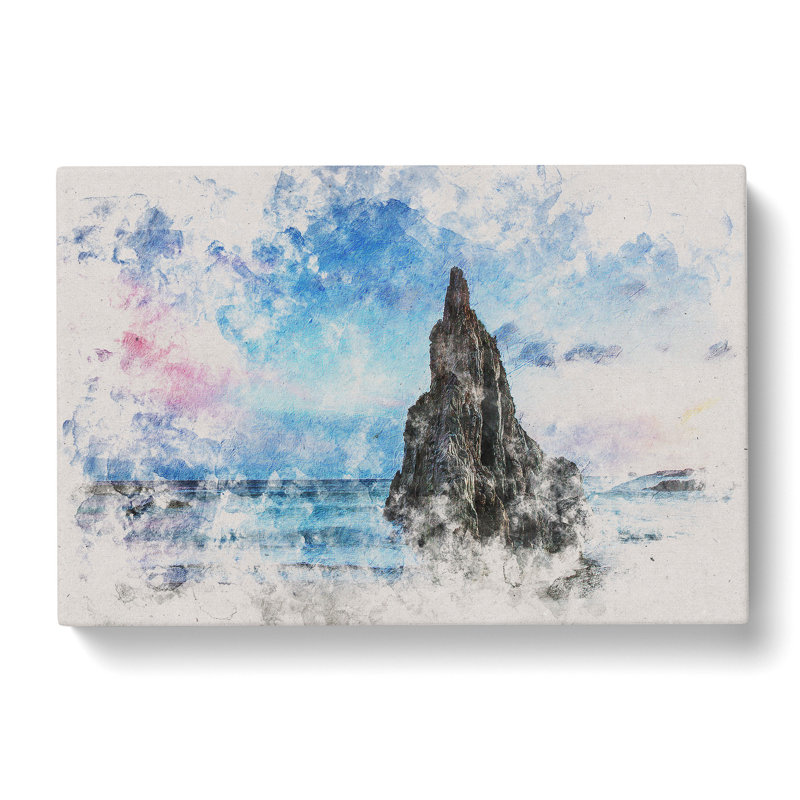 Sunrise On A Beach In Spain - Wrapped Canvas Print, 40cm H x 60cm W x 3cm D
