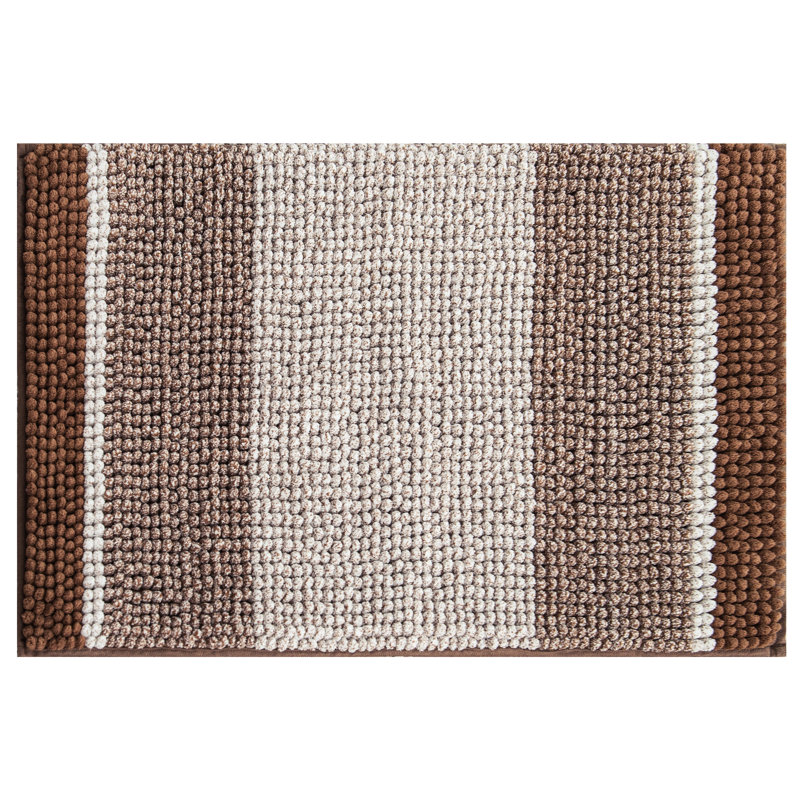 Tapis pour salle de bain Mersin, Café, L 16 po x L 24 po