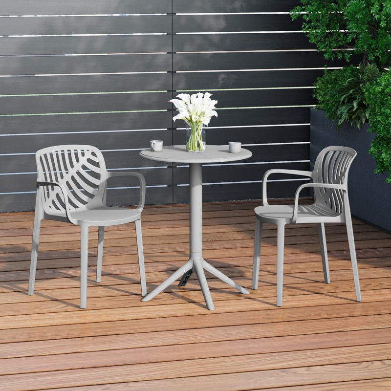 Ensemble repas extérieur 2 personnes, Grey