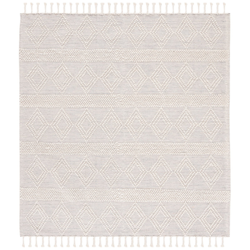Tapis Natura 306 ivoire / beige Nat306A, Carré de 6 pi