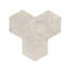 Carreau de marbre hexagonal, marbre blanc, marbre naturel, pour mur, fini texturé ol, marbre cannelé 3D, pierre naturelle, 1 boîte de 12 pièces