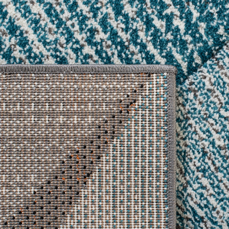 Vilica Performance Abstract Rug, Square 6'7"