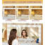 7-Drawer Makeup  Vanity with LED Mirror-1646921185