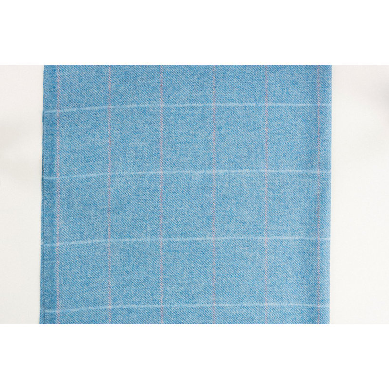 Thunderbolt Tufted Rectangle Standard Ottoman with Storage, Blue