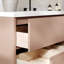   Ensemble de meuble-lavabo mural rectangulaire simple 61 po avec comptoir en quartz blanc de 1,5 po Ensuko-1482954222-1482954223