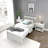 Solid Wood Platform Bed Frame with Headboard-713494917