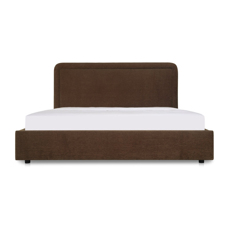 Simon Queen Storage Bed Brown, Brown, King