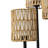 65" Tray Table Floor Lamp With 3 Lights And Double Shade,For Living Room, Bedroom, Study, Office