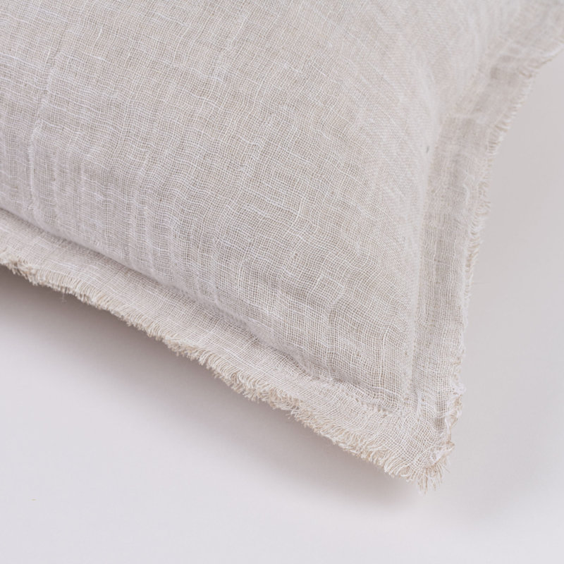 KENT PILLOW, OCHRE/NATURAL, EURO, White