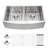 33'' L x 20"W Farmhouse / Apron Double Bowl Stainless Steel Kitchen Sink-125397398
