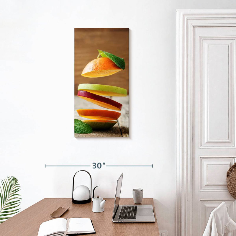 Tranches de fruits, H 30 po x l 15 po