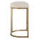 Upholstered Counter Stool with Metal Frame