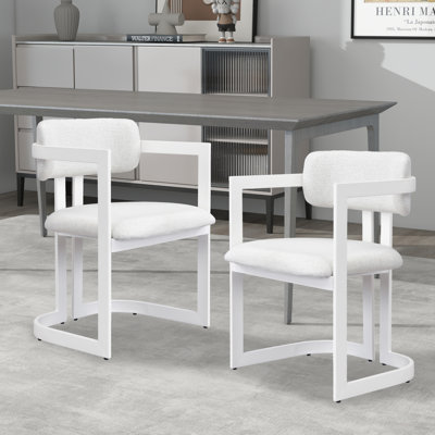 Ensemble de 2 chaises de salle à manger rembourrées