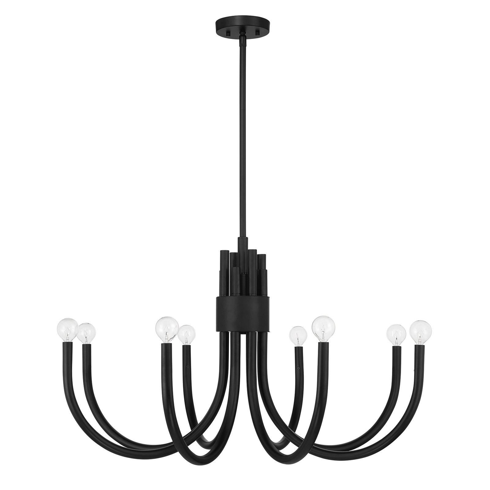 Sorrento 8-Light Chandelier, Black