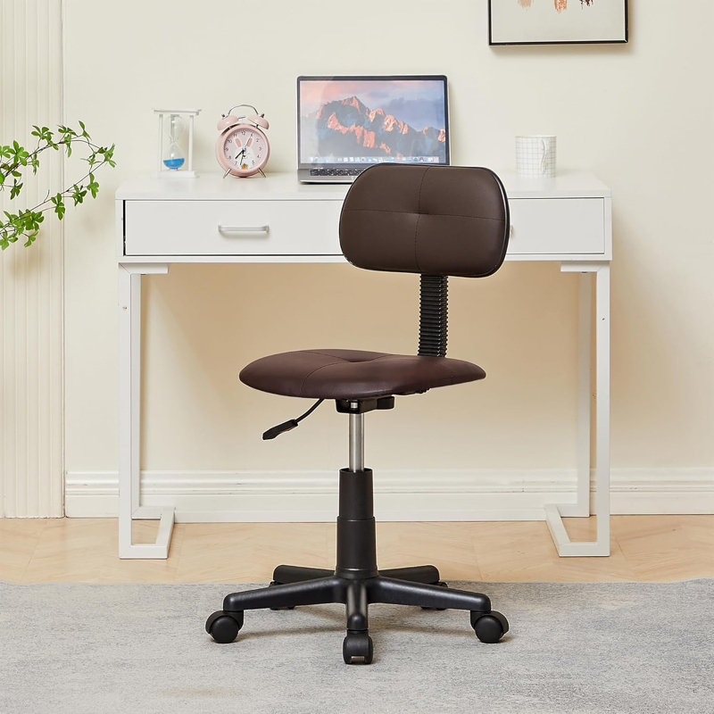 Computer Desk Small Rolling Desk Chair DUMOS 40 Inch Office Small