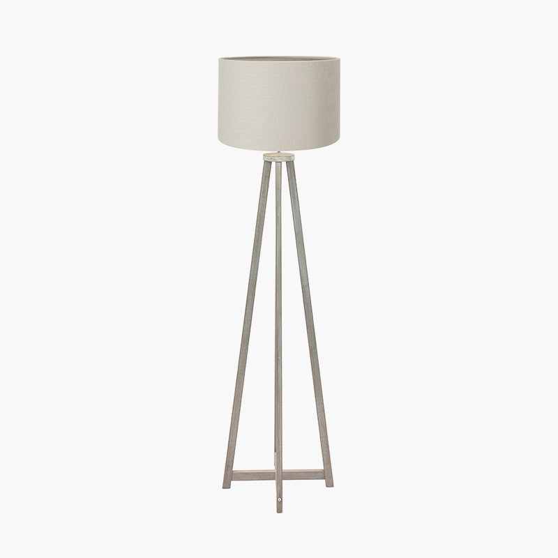 161cm Traditional Floor Lamp, Grey, Grey