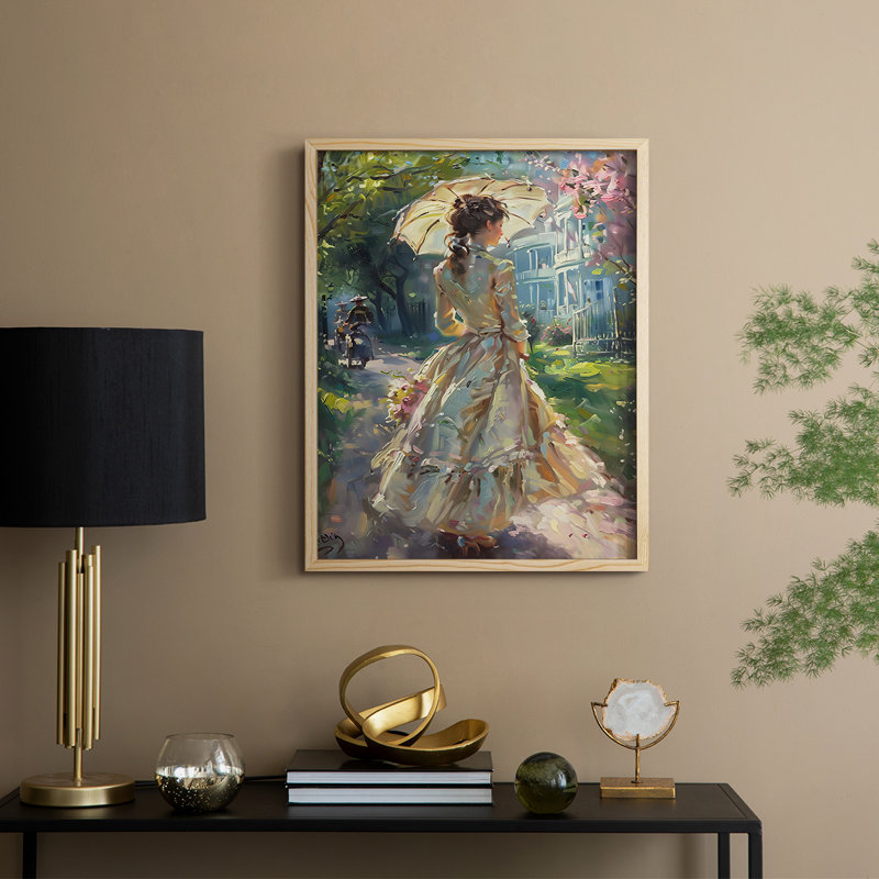 Reproduction encadrée WOMEN Series DCL III - bois massif, Naturel, H 15 po x l 12 po