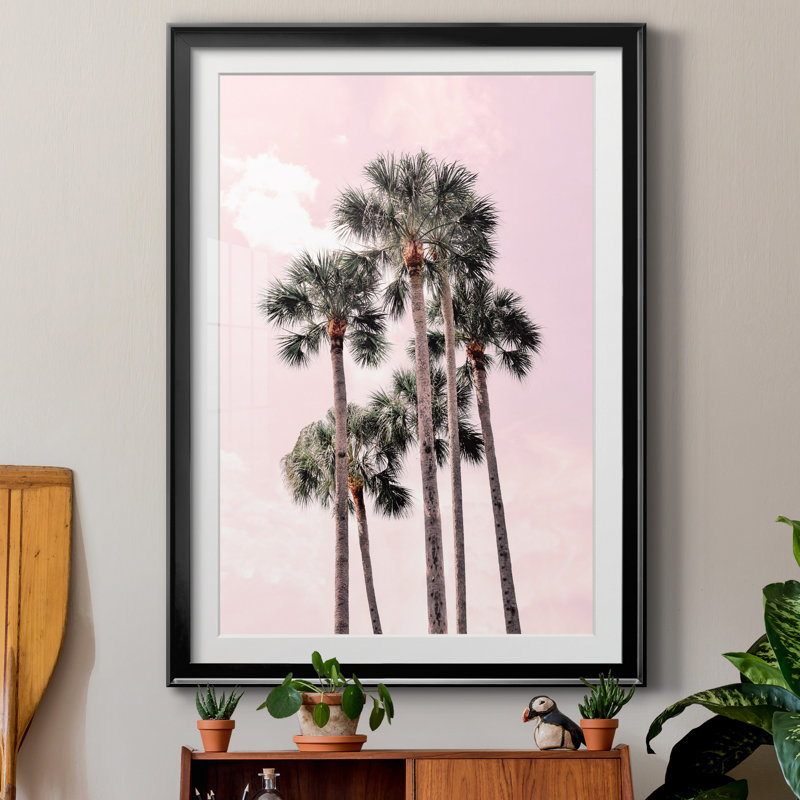 «Pink Tropics» par Natalie Carpentieri - reproduction de photo sur papier encadrée, H 26,5 po x l 36,5 po x P 1,5 po