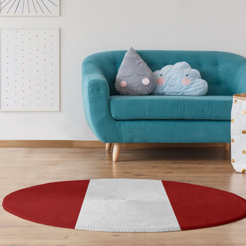 Tapis de zone rouge, Rond 5 pi