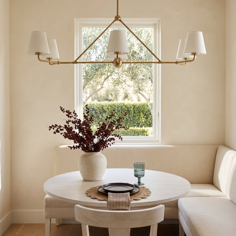 Kinston 6-Light Chandelier, White