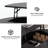 Round Coffee Table With Lifting Top, 31.5'' Drum Lift Top Coffee Table With Hidden Compartment, Fluted Small Circle Center Table For Living Room, Black-1039605164