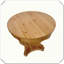 Table basse à bout rond avec pieds courbés-1702662055