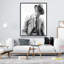 Homme d'affaires élégant - art sur toile encadré pour décor de chambre d'homme